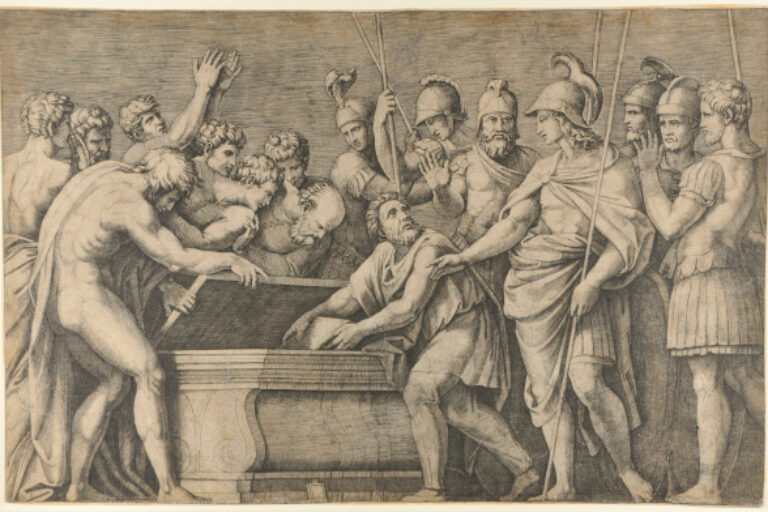 ALEXANDER THE GREAT HAVING THE BOOKS OF HOMER PLACED IN THE CHEST OF DARIUS