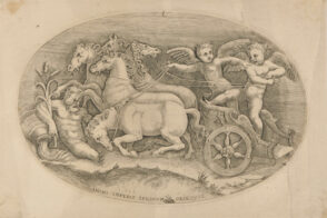 Two Cupids in a Chariot Drawn by Five Horses