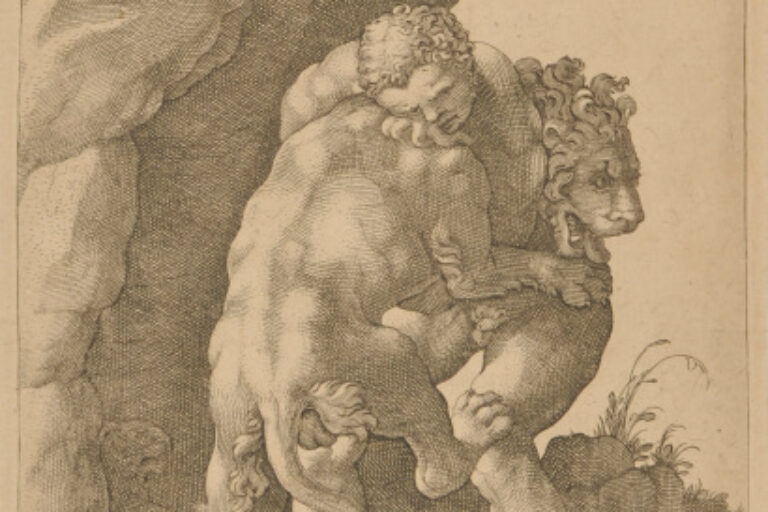 HERCULES STRANGLING THE NEMEAN LION