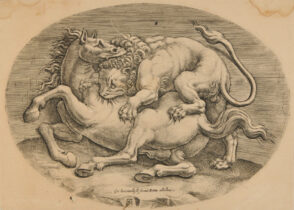 Combat Between Lion and Horse