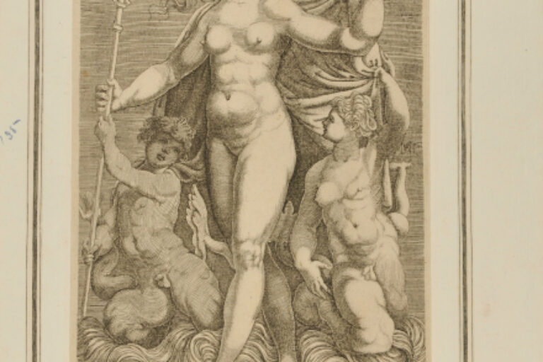 THETIS STANDING BETWEEN TWO TRITONS