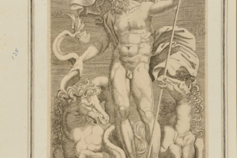 NEPTUNE BETWEEN TWO SEA HORSES