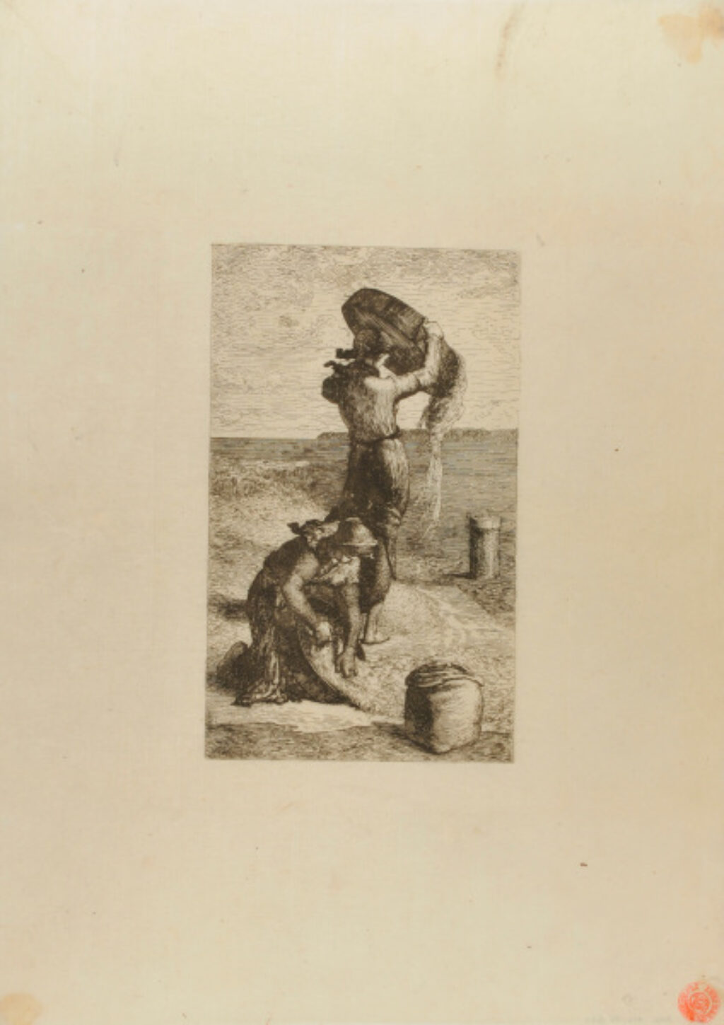 Women of Cancale Winnowing