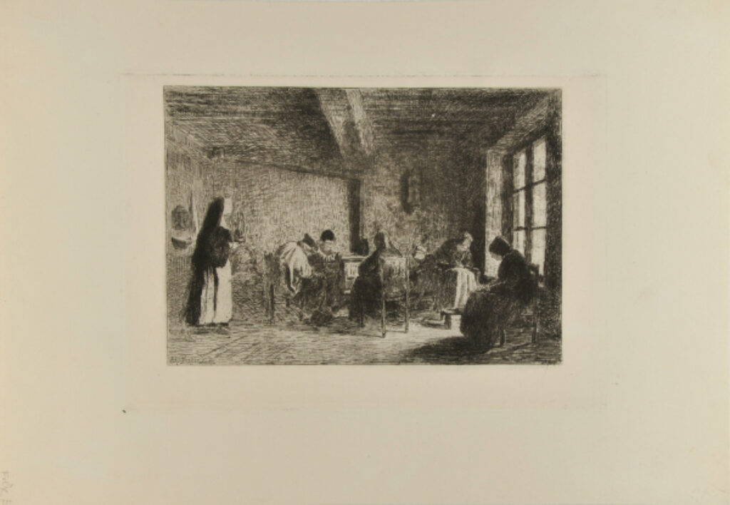 Sitting Room for Old People at the Salpétrière, Paris