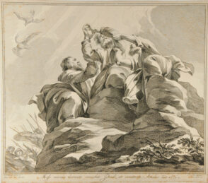 Moses Seated on a Stone by Aaron and Hur