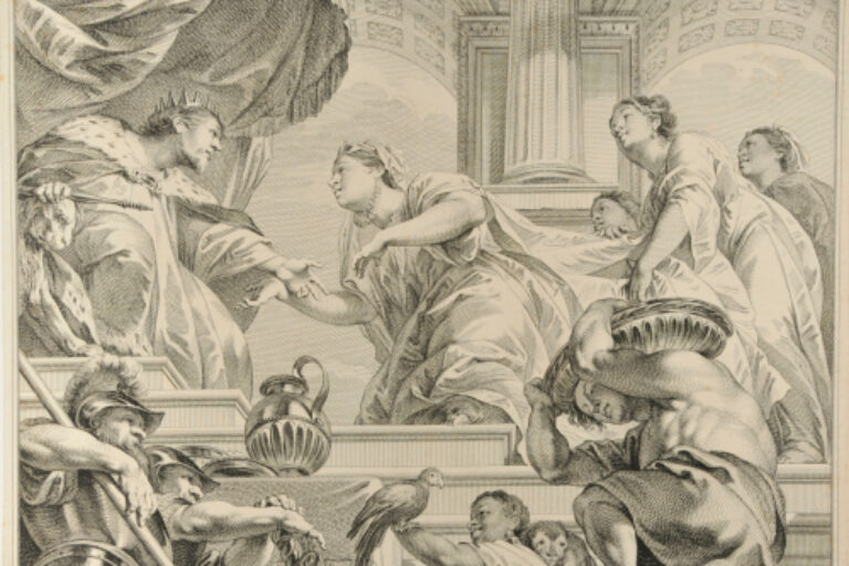 THE QUEEN OF SHEBA VISITS SOLOMON