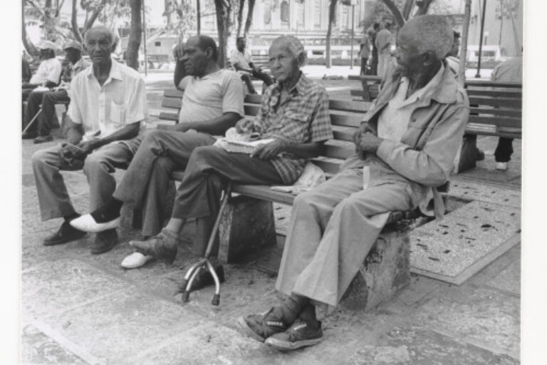 MEN ON BENCH