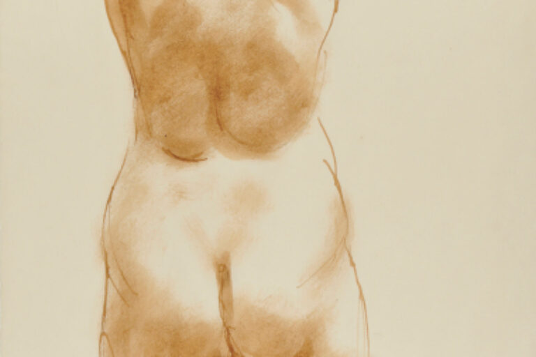 STANDING FEMALE NUDE, BACK VIEW
