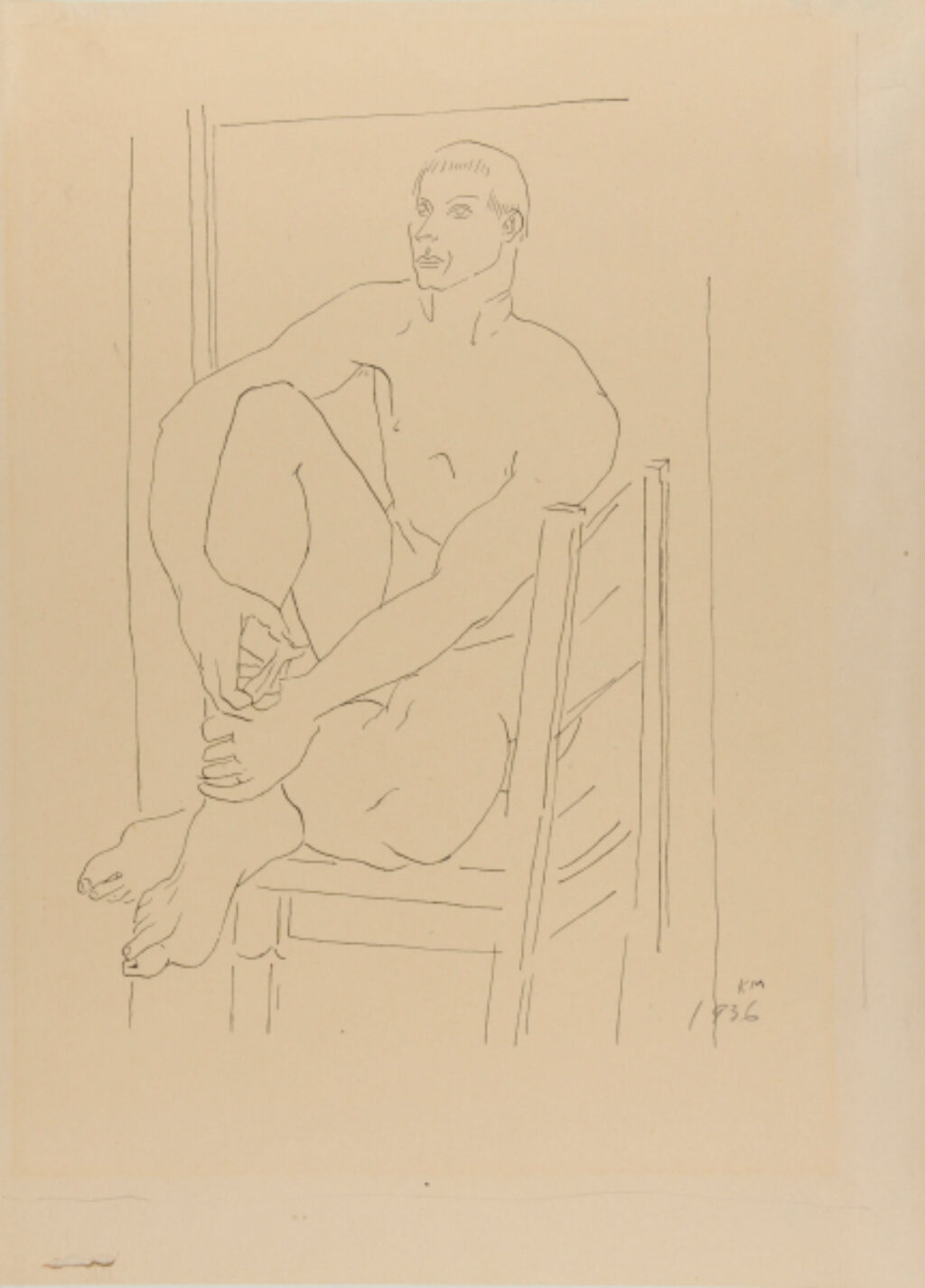 Seated Nude, Eric Hawkins (The Dancer)