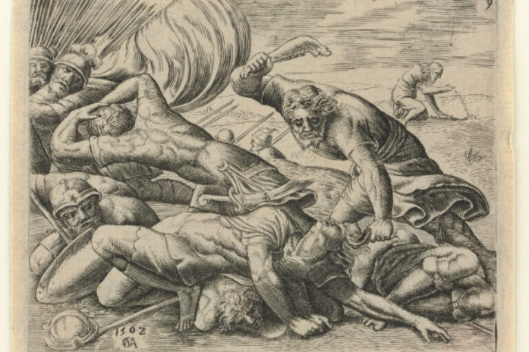 SAMSON SLAYING THE PHILISTINES WITH A JAWBONE