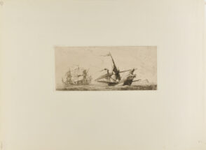Two Sailing Vessels at Sea