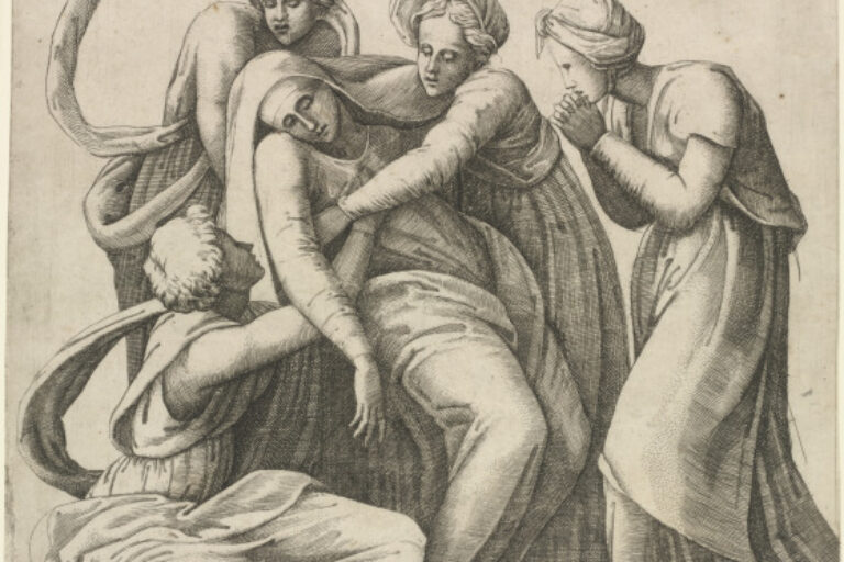 THE VIRGIN FAINTING SUPPORTED BY FOUR WOMEN