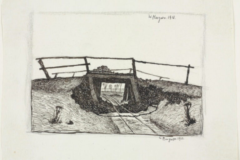 LANDSCAPE WITH SMALL BRIDGE