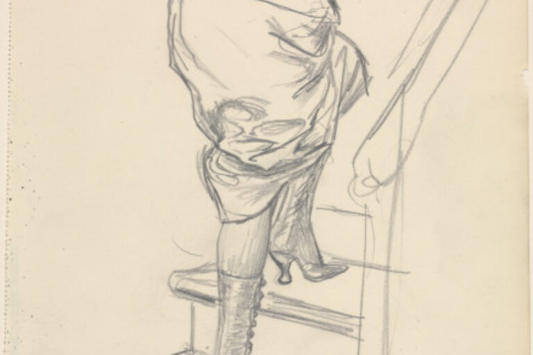 WOMAN ON STAIRS
