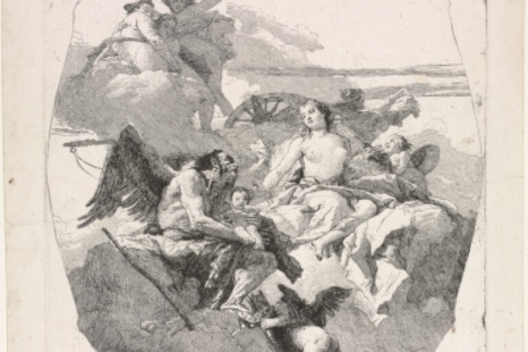 VENUS ENTRUSTING AN INFANT TO TIME