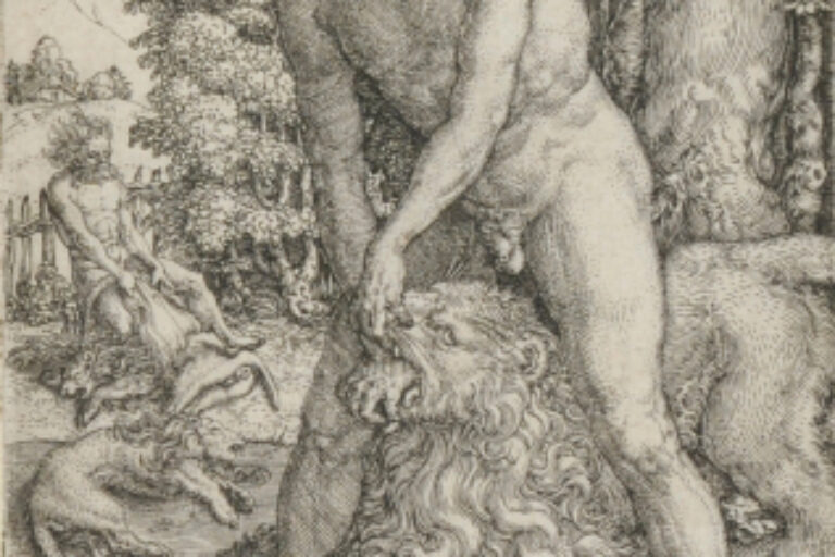 THE FIGHT WITH THE NEMEAN LION