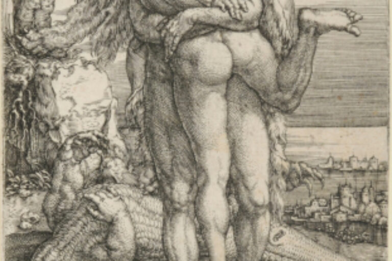 HERCULES FIGHTING WITH THE RIVER-GOD ACHELOUS