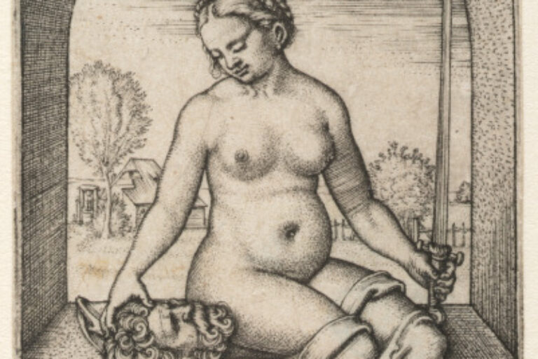 JUDITH SEATED IN AN ARCH