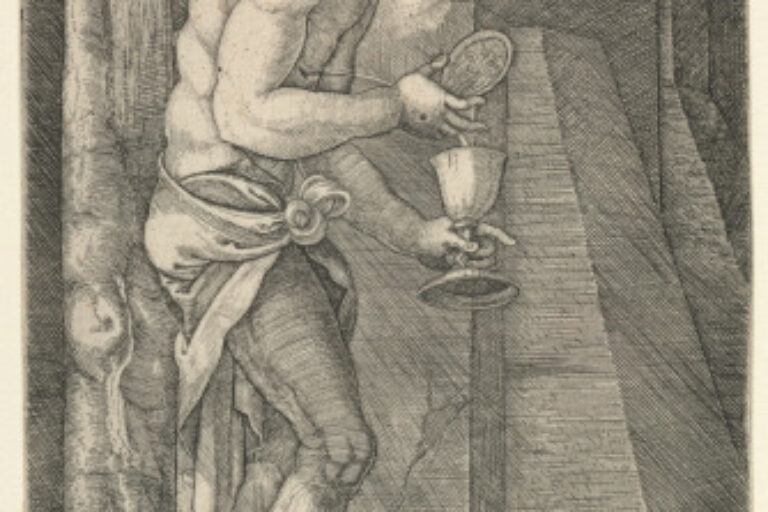 THE MAN OF SORROWS AT THE FOOT OF THE CROSS
