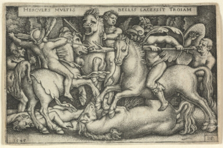 HERCULES BATTLING WITH THE TROJANS