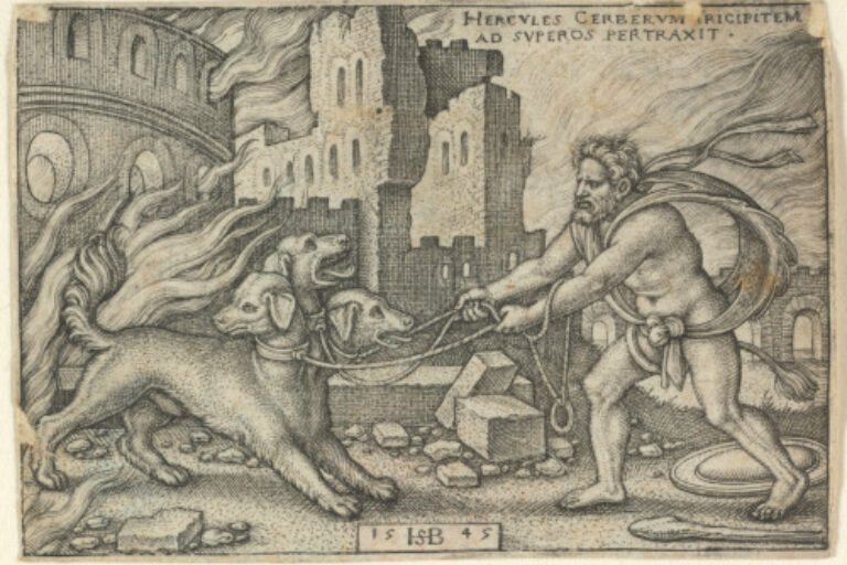 HERCULES CAPTURING CERBERUS