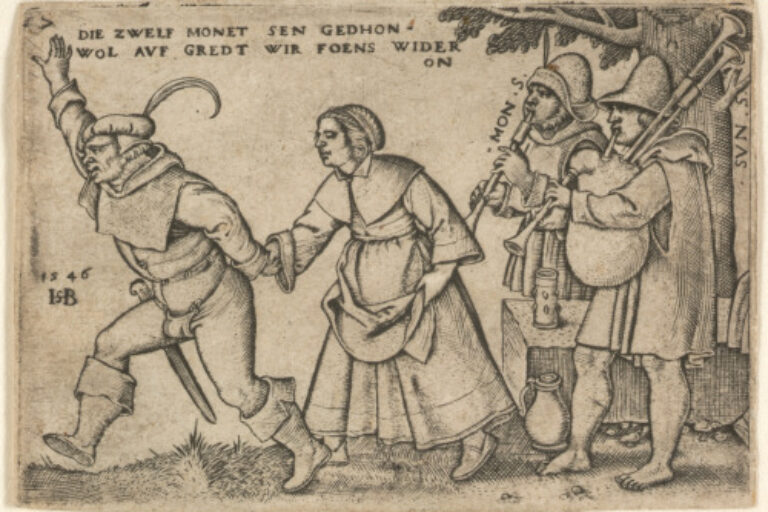 A PEASANT COUPLE STEPPING TO THE LEFT