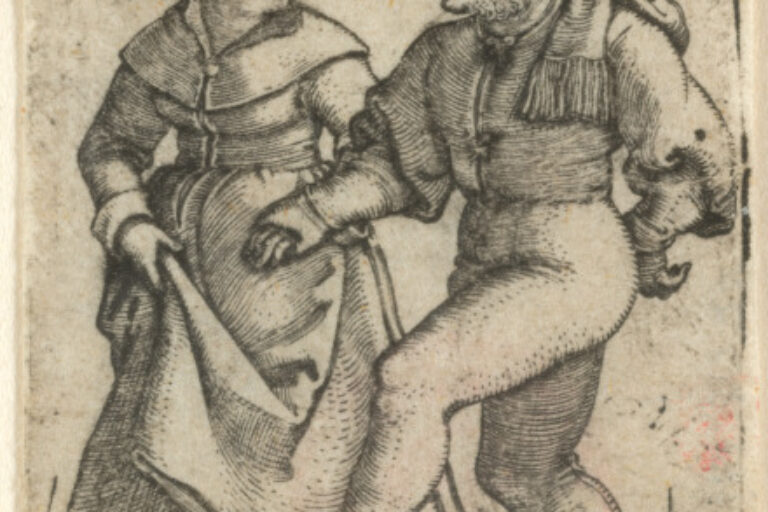 A COUPLE DANCING TO THE LEFT