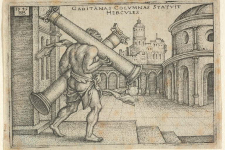 HERCULES CARRYING THE PILLARS