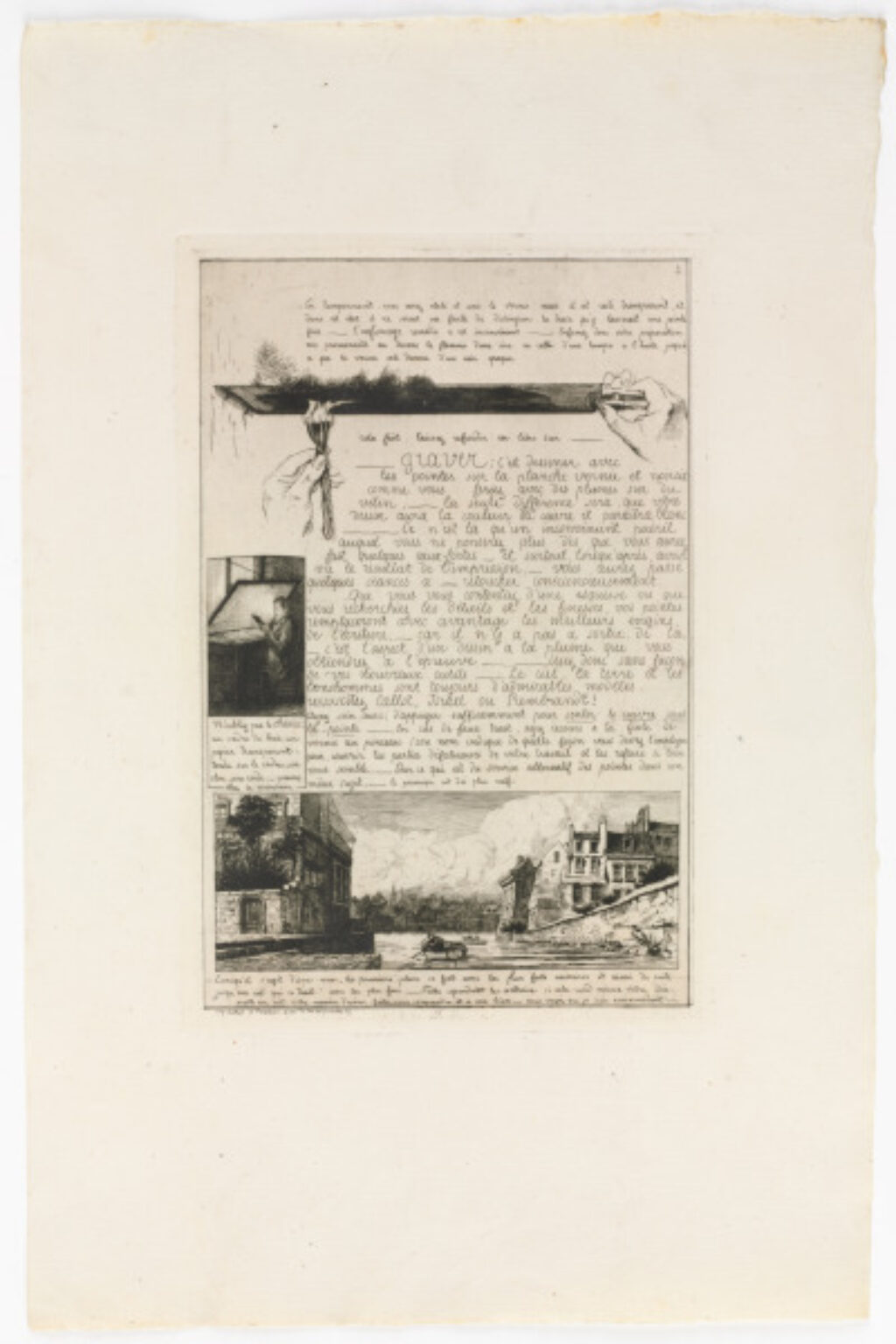 Plate 2 from the portfolio “A Letter on the Elements of Etching” - Image 1