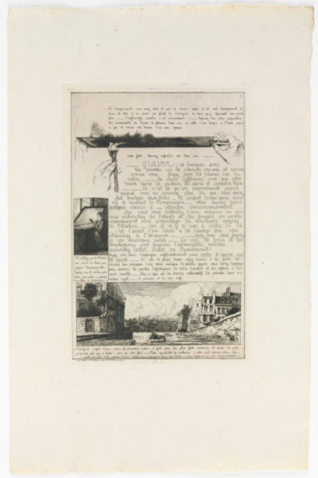 Plate 2 from the portfolio “A Letter on the Elements of Etching” - Image 2