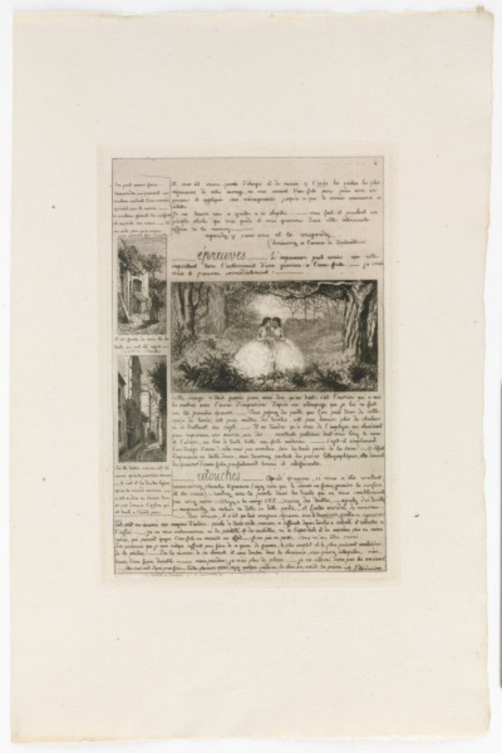 Plate 4 from the portfolio “Lettre sur les elements de la gravure a l’eau-forte” - Image 1
