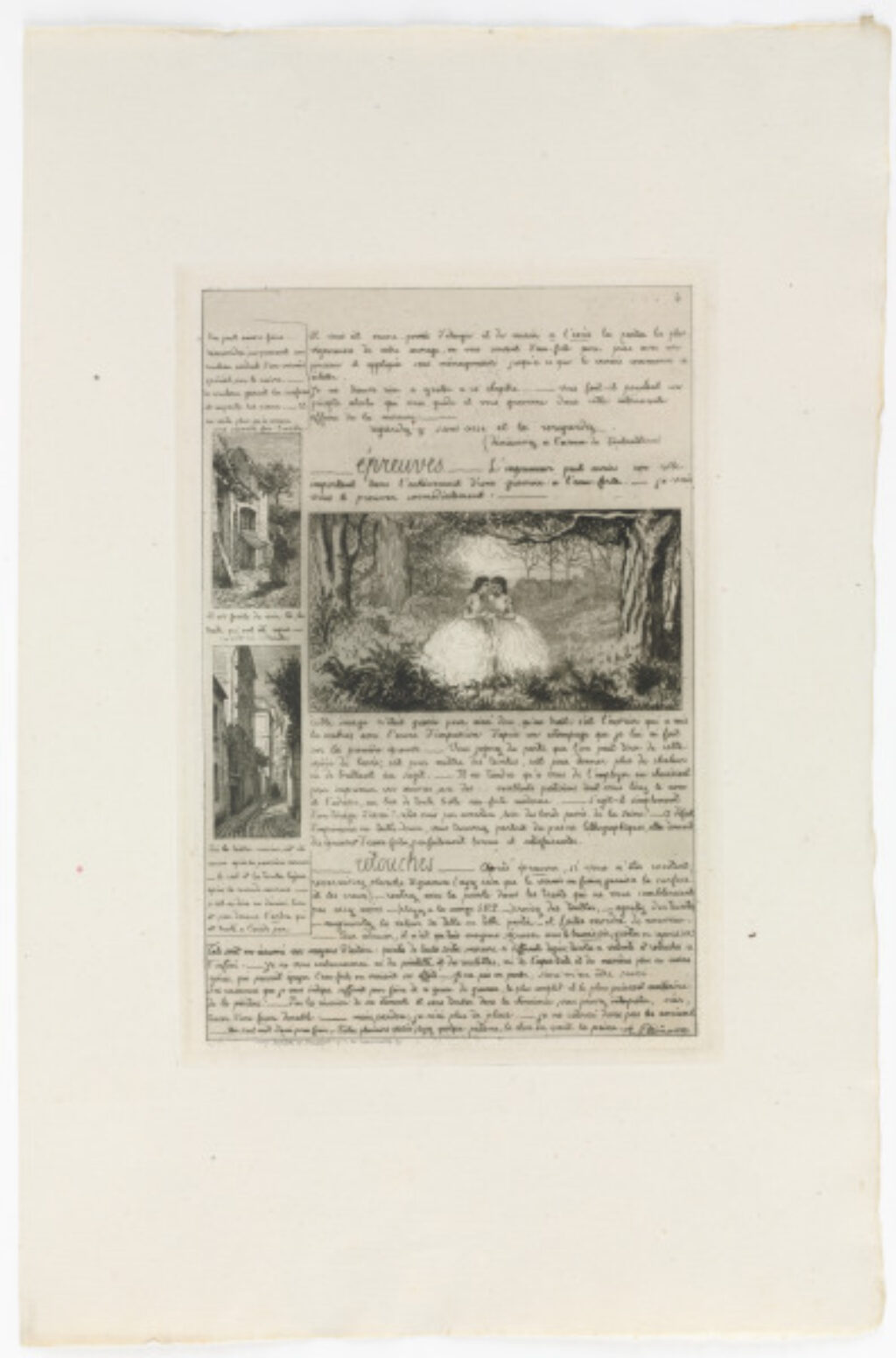 Plate 4 from the portfolio “Lettre sur les elements de la gravure a l’eau-forte” - Image 2