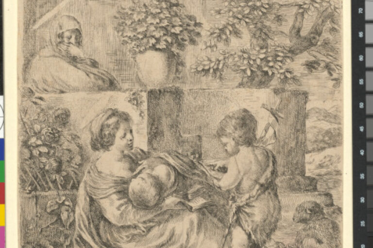 THE VIRGIN AND CHILD, WITH ELIZABETH AND THE INFANT ST. JOHN