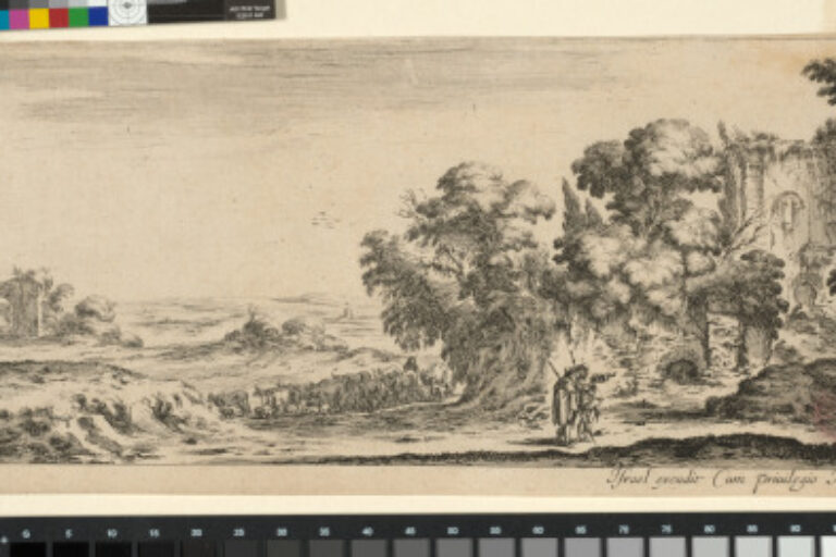 PILGRIMS STUDYING RUINS