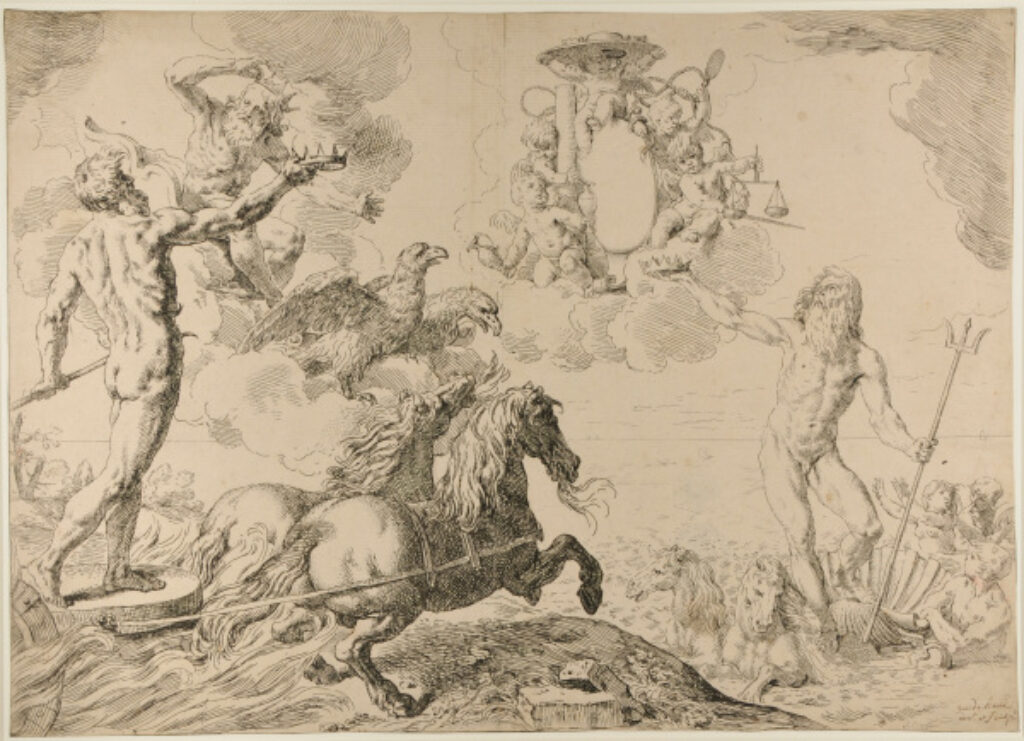 Jupiter, Neptune and Pluto Doing Homage to the Arms of Cardinal Borghese