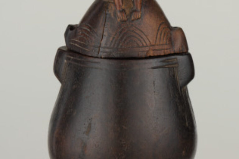 Flask with Figurative Lid