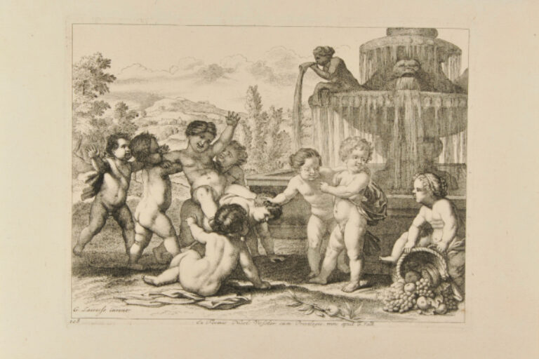 CHILDREN PLAYING AROUND A FOUNTAIN