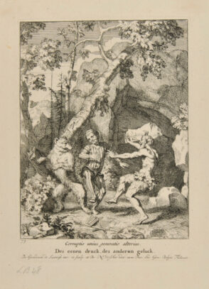 Three illustrations for the comedy ‘Julfus’ (1668) by Andries Pels: act three