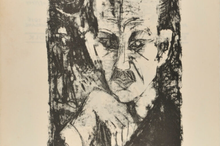 PORTRAIT OF CARL STERNHEIM (KOPF STERNHEIM) (RECTO); MAN TALKING ON TELEPHONE (VERSO)