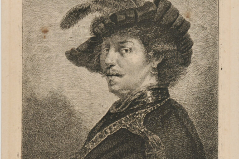 REMBRANDT WITH A PLUMED CAP