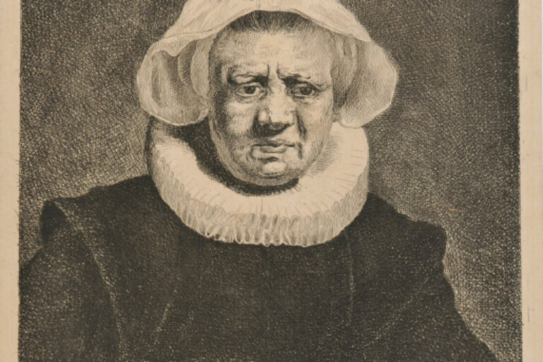 PORTRAIT OF A WOMAN WITH WHITE CAP AND RUFF