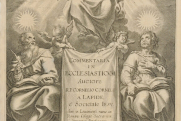 TITLE PAGE FOR CORNELIS VAN DEN STEENE'S "COMMENTARIA IN ECCLESIASTICUM" (ANTWERP: 1634)