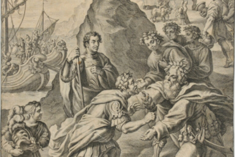 ÆNEAS WELCOMED BY KING EUANDRUS AT THE SITE OF ROME