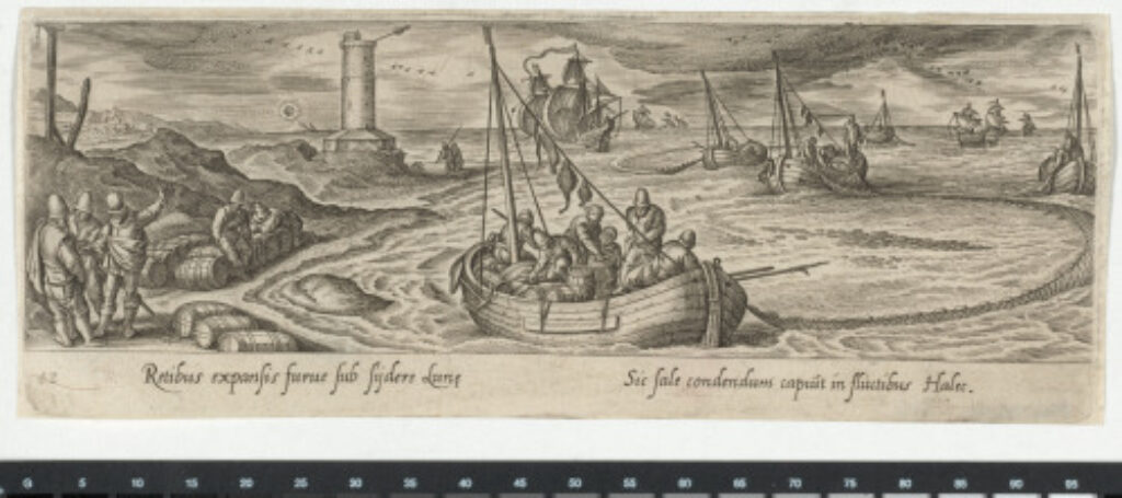 Fishing with Nets by Lighthouse