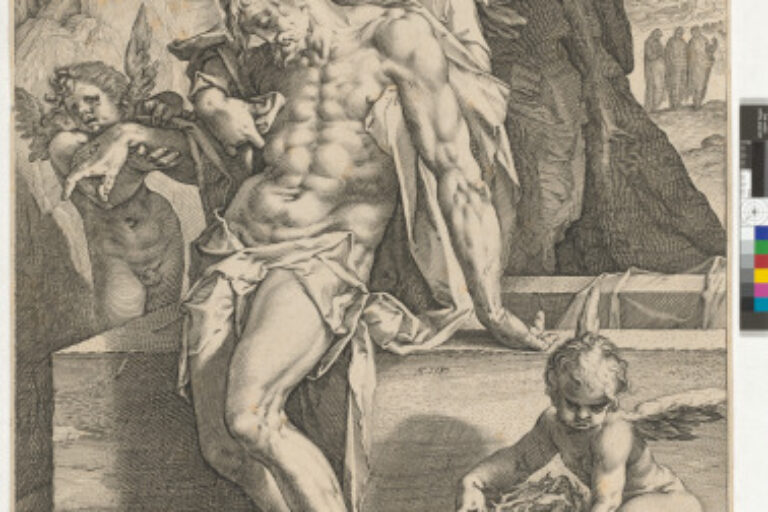 THE BODY OF CHRIST SUPPORTED BY AN ANGEL