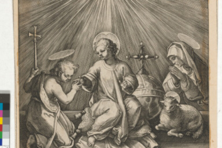 THE CHRIST CHILD WITH THE INFANT JOHN THE BAPTIST