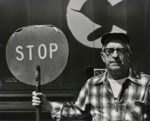 John R. Bull, B and O Stop Sign Man, Cumberland.