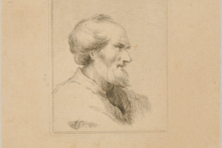 PROFILE OF MAN, TURNED TO RIGHT