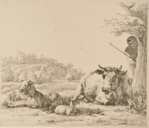 The Shepherd Behind the Tree