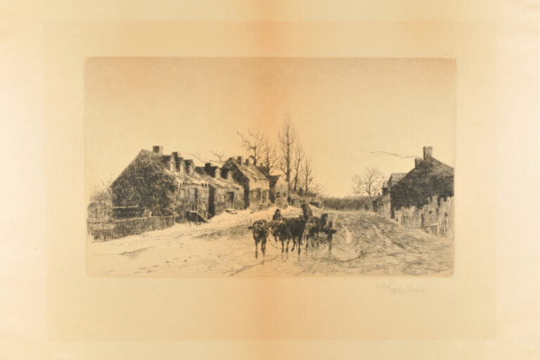 THE SMALL LANDSCAPE WITH TWO GOATS